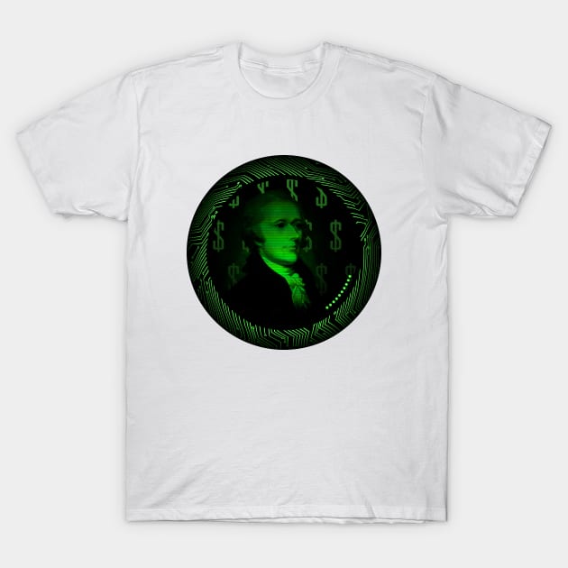 Digital Currency - Ten Dollar Bill T-Shirt by Leroy Binks